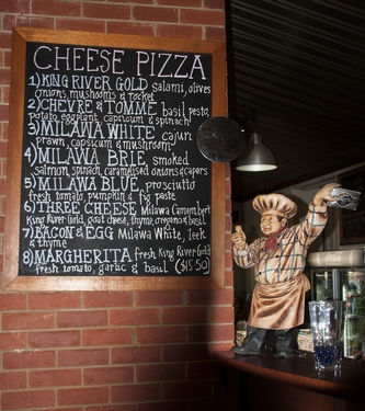 Chalkboard at Milawa Cheese FactoryPhotography by David Willis